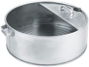 img 3 attached to Lumax LX-1710 Silver 6 Gallon Heavy Duty 🛢️ Galvanized Drain Pan - Corrosion-Resistant Finish, Ideal for Rugged Utilization