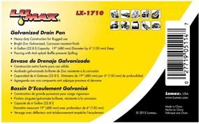 img 1 attached to Lumax LX-1710 Silver 6 Gallon Heavy Duty 🛢️ Galvanized Drain Pan - Corrosion-Resistant Finish, Ideal for Rugged Utilization