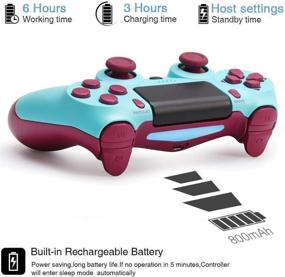 img 2 attached to PS4 Wireless Game Controller with Dual Vibration Joystick - Blue (NOT-OEM)