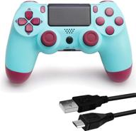 ps4 wireless game controller with dual vibration joystick - blue (not-oem) логотип