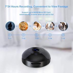 img 1 attached to 1080P WiFi Hidden Camera with Audio Live Feed – Mini Spy Cam for Home Security – Wireless Nanny Cam with Cell Phone App, Night Vision, Motion Detection – Remote Monitoring