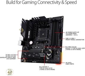 img 1 attached to 💻 ASUS TUF Gaming B550M-PLUS AMD AM4 (3rd Gen Ryzen Micro ATX Gaming Motherboard with PCIe 4.0, 2.5Gb LAN, BIOS Flashback, HDMI 2.1, USB 3.2 Gen 2, Addressable Gen 2 RGB Header, and Aura Sync)