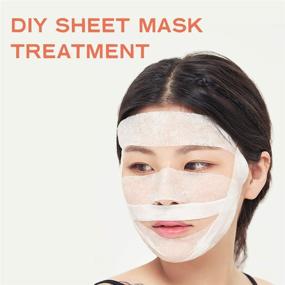 img 2 attached to 🐇 Organic White Rabbit Naked Cotton Strips (90 pcs) - Customized Sheet Mask Treatment with 100% Unbleached, Chemical-Free Cotton Pads, Grown Pesticide-Free