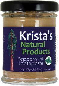img 4 attached to 🌿 Krista's Natural Products Organic Peppermint Toothpaste - 75 g (2.6 oz)