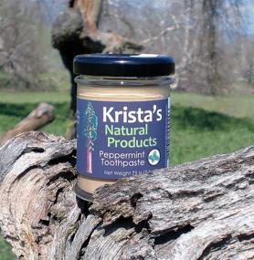 img 1 attached to 🌿 Krista's Natural Products Organic Peppermint Toothpaste - 75 g (2.6 oz)
