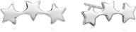 ✨ sparkling star climber stud earrings in 925 sterling silver - elevate your style logo