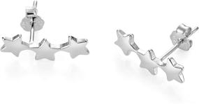 img 3 attached to ✨ Sparkling Star Climber Stud Earrings in 925 Sterling Silver - Elevate Your Style