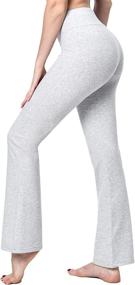 img 3 attached to 👖 Hummus Women's Cotton Bootcut Pants with Inner Pocket, S-XXXL Sizes and 29''-35'' Inseam Length