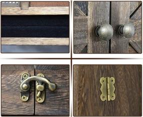 img 2 attached to Rustic Wall Mounted Jewelry Organizer | Wooden Barndoor Decor | Wall Mount Holder for Necklaces, Earrings, Bracelets, Rings | Rustic-Style Jewelry Holder (New)