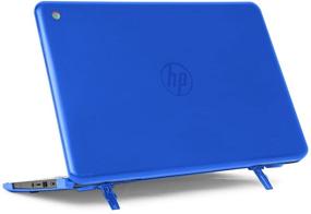 img 4 attached to 📦 mCover Hard Shell Case for 14" HP Chromebook 14-CA1xxx (Late-2019), Blue - Not Compatible with Older HP C14 G1/G2/G3/G4/G5/14-CA0xxx Series