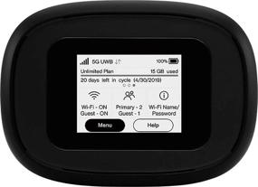 img 1 attached to 📶 C5G Bundle: Inseego Verizon 5G and 4G LTE MiFi M1000 Hotspot with 2 Batteries - Ideal for Remote Workers with 15 WiFi Devices and 1 Wired Connection