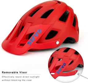 img 2 attached to 🚴 SIFVO Adult Bike Helmets for Men and Women Mountain Bike Helmet with Detachable Visor - Lightweight & Adjustable MTB Scooter Skateboard Bicycle Helmet (M/L)