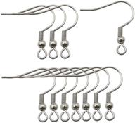 wocraft 200pcs stainless steel ball and coil earring hooks findings: ideal for diy jewelry making (10169) logo