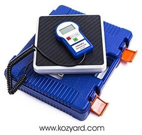 img 2 attached to 🧊 Kozyvacu 220 lbs Digital Electronic Refrigerant Charging Weight Scales - Ideal for HVAC/Auto AC Refrigerant Recovery Processing with LCD Display, Backlighting, Free 9V Battery, and Portable Carrying Case