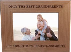 img 3 attached to 🎁 CustomGiftsNow: Celebrate Great Grandparents with our Wood Picture Frame for 4x6 Inch Photos - Perfect for Christmas, Father's Day, or Any Occasion for Parents (Horizontal)