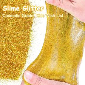 img 2 attached to ✨ Holographic Gold Glitter - 100g / 3.5oz Extra Fine Cosmetic Glitter for Resin Crafts, Wine Glass Decoration, Wedding Cards, Flower Decor, Nails, Face, Eyes, and Body Art