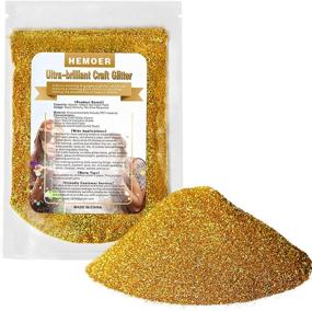 img 4 attached to ✨ Holographic Gold Glitter - 100g / 3.5oz Extra Fine Cosmetic Glitter for Resin Crafts, Wine Glass Decoration, Wedding Cards, Flower Decor, Nails, Face, Eyes, and Body Art