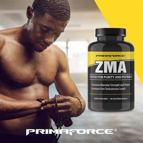img 1 attached to 💪 PrimaForce ZMA Capsules – Zinc, Magnesium & Vitamin B6 Supplement for Muscle Recovery and Sleep – Men and Women, 180 Capsules