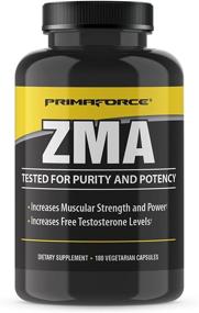 img 4 attached to 💪 PrimaForce ZMA Capsules – Zinc, Magnesium & Vitamin B6 Supplement for Muscle Recovery and Sleep – Men and Women, 180 Capsules