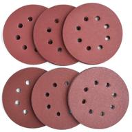 high performance 5-inch 8-hole hook and loop sanding discs - 600/800/1000/1200/1500/2000 fine grits sandpaper for random orbit sander - 60-pack logo