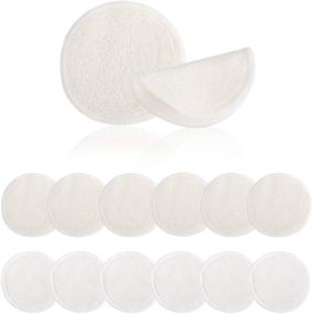 img 3 attached to Reusable Makeup Removal Pads 12pcs: Natural Bamboo Fiber & Velvet 2-Layer Cleaning Cloth - Suitable for All Skin Types - Includes Laundry Bag