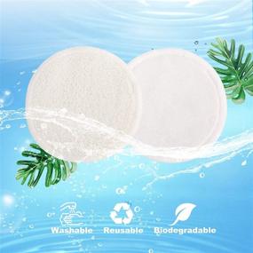 img 1 attached to Reusable Makeup Removal Pads 12pcs: Natural Bamboo Fiber & Velvet 2-Layer Cleaning Cloth - Suitable for All Skin Types - Includes Laundry Bag