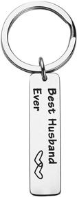 img 4 attached to Stainless Steel Husband Keychain with Stamped Relatives for Enhanced SEO