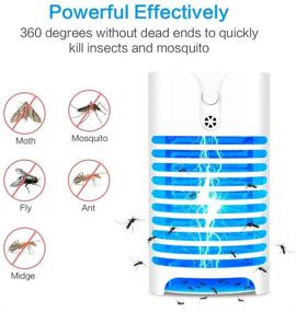 img 3 attached to 🦟 Bug Zapper, Electric Mosquito Zapper, Mosquito Killer - Electronic Insect & Fly Killer for Outdoor and Indoor (2 Packs)