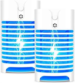 img 4 attached to 🦟 Bug Zapper, Electric Mosquito Zapper, Mosquito Killer - Electronic Insect & Fly Killer for Outdoor and Indoor (2 Packs)