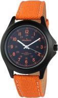 peugeot womens aviator orange quartz logo