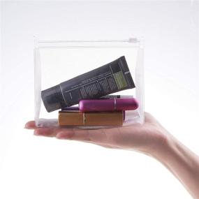 img 3 attached to 👝 sansheng 20 PCS Mini Clear Organizer Pouches: Compact and Transparent Makeup Bags for Easy Organization