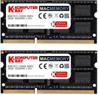 💻 комплект памяти komputerbay macmemory 16gb dual channel для поздних моделей apple imac 27" 5k - 1867мгц, cl13 логотип