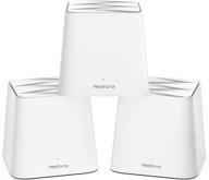 meshforce m1 mesh wifi system, ultimate whole home wifi performance, wifi router replacement, maximum wireless coverage for 6+ rooms, easy setup, parental control (3 pack) логотип