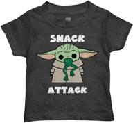 👕 charcoal heather mandalorian toddler t-shirt - boys' tops, tees & shirts logo