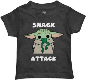 img 1 attached to 👕 Charcoal Heather Mandalorian Toddler T-Shirt - Boys' Tops, Tees & Shirts