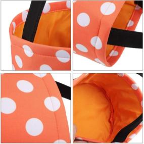 img 2 attached to 🎃 Halloween Candy Buckets: 2-Piece Trick or Treat Bags in Fabric Tote Gift Bags, 2 Styles