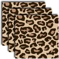 🐆 siser easypsv patterns 12x12 sheets (3 pack) - self adhesive permanent craft vinyl | leopard tan logo