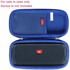 img 3 attached to Жесткий чехол Hermitshell подходит для водонепроницаемой портативной Bluetooth-колонки JBL FLIP 5 (темно-синий)