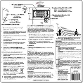 img 4 attached to 🌞 MG1000-450W: High-Performance 12V RV Security Flood Light with Motion Sensor, Battery Monitoring and EMI Suppression