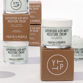 img 1 attached to 🌿 Youth To The People Superfood Air-Whip Moisture Cream - Hyaluronic Acid + Green Tea Moisturizer - Vegan Gel Cream for Combination or Oily Skin - Clean & Effective (2oz)