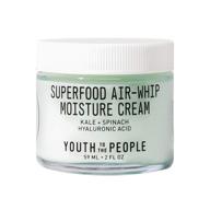 🌿 youth to the people superfood air-whip moisture cream - hyaluronic acid + green tea moisturizer - vegan gel cream for combination or oily skin - clean & effective (2oz) logo