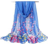 acotavie chiffon scarf for women - lightweight fashion floral print scarf, ideal shawl for ladies and girls logo