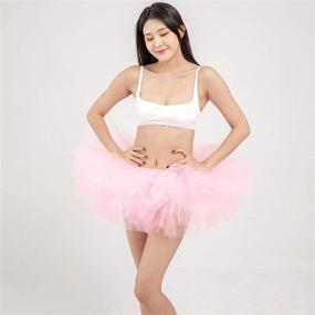 img 1 attached to 👗 Dazzle in Style: Adult Tutu Skirt - Tulle Tutus for Women, Teens Ballet Skirts with Classic 5 Layers