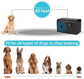 img 2 attached to 🐕 Max 50 Feet Range Ultrasonic Dog Barking Deterrent - Effective & Safe Outdoor Sonic Control Device, Waterproof Bark Box, 2-in-1 Training Tool: Dog Silencer & Ultrasonic Pet Solution