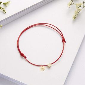 img 1 attached to ❤️ Ailiessy Love Heart Constellation Bracelet for Women: Handmade Braided Rope, Zodiac Coin Charm Fashion Red String Friendship Jewelry