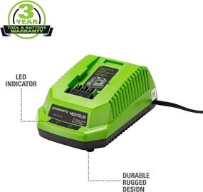 img 3 attached to Enhanced Greenworks Lithium Ion Battery Charger with 40V Power - Model 29482