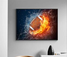 img 3 attached to ⚽ DIY 5D Diamond Painting Футбол по номерам: комплекты полного бурения для взрослых - хрустальное роз´ранение рисунком домашнего декора подарок (любителю футбола)