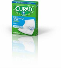 img 1 attached to 🩹 Curad Non-Stick Pads: 3x4 Inches, 10 Count - Efficient Wound Care Solution