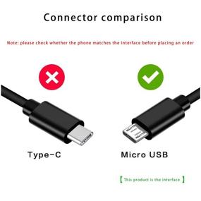 img 2 attached to 🔌 High-Quality Replacement Micro USB Charging Cable for Mpow & Skullcandy Headphones (Black)