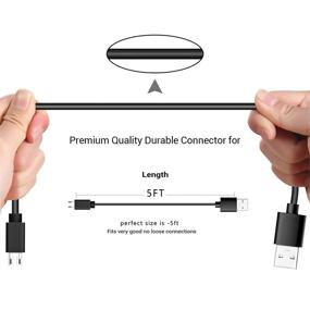 img 3 attached to 🔌 High-Quality Replacement Micro USB Charging Cable for Mpow & Skullcandy Headphones (Black)